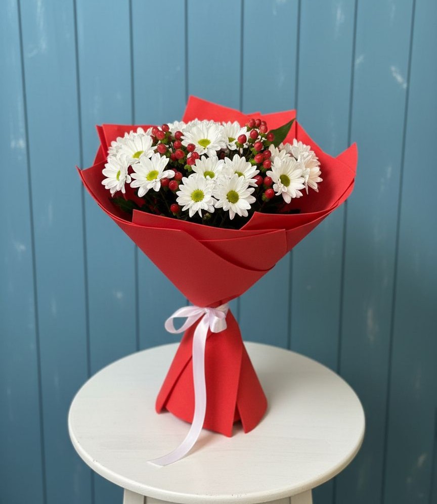 Букет цветов из: Хризантемы в Смолино