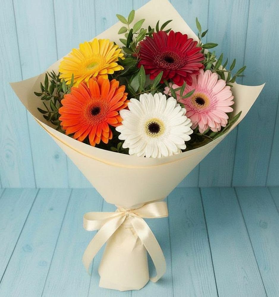 Букет цветов из: Герберы в Смолино
