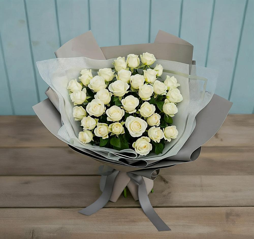 Букет Белоснежная нежность в Смолино