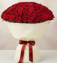 Букет 101 Красная роза Милано в Смолино