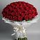 Букет 101 Красная роза Блэк Мэджик в Смолино