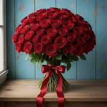 Букет Красные розы Блэк Меджик в Смолино