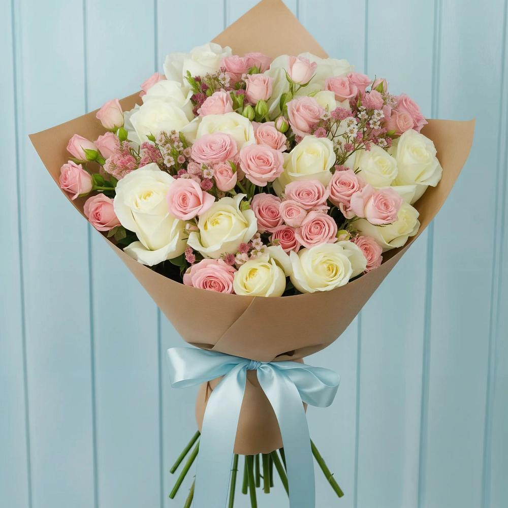 Букет цветов из: Розы в Смолино