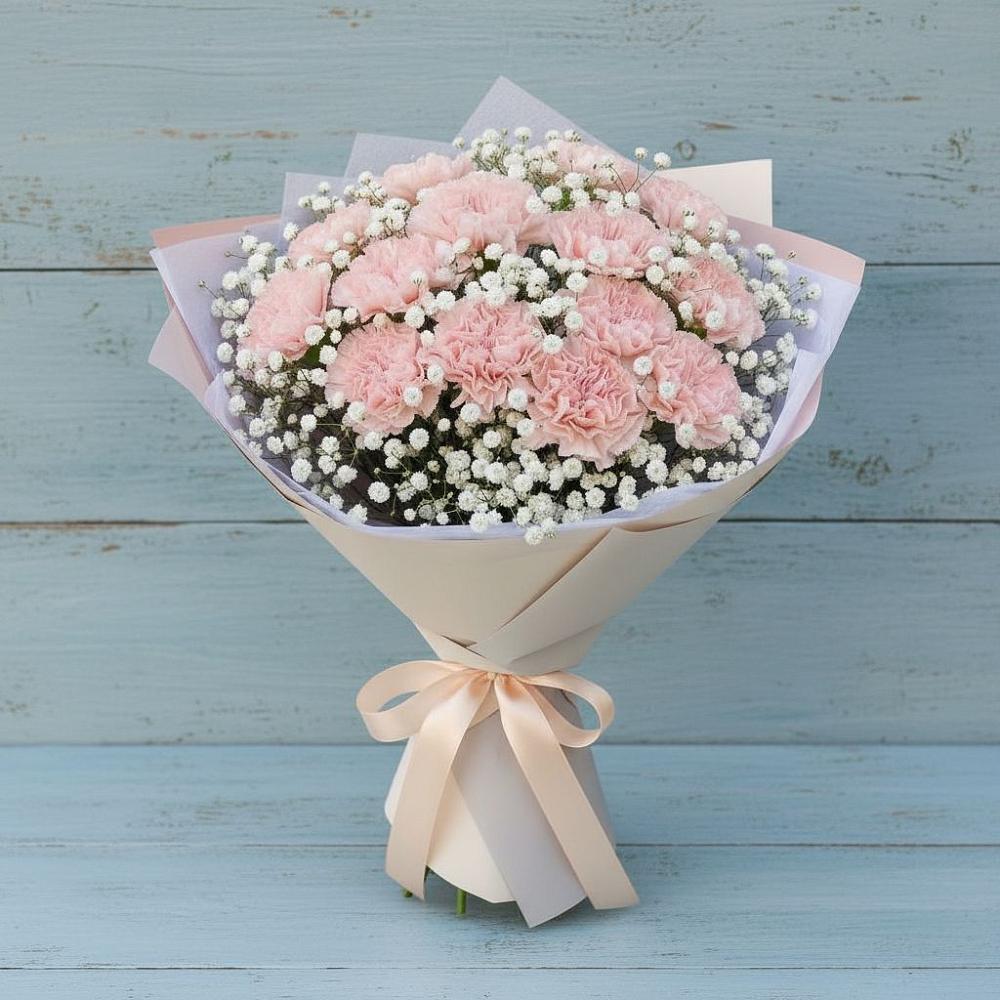 Букет цветов из: Гвоздики в Смолино