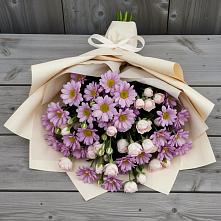 Букет цветов из:  Розы и Хризантемы в Смолино