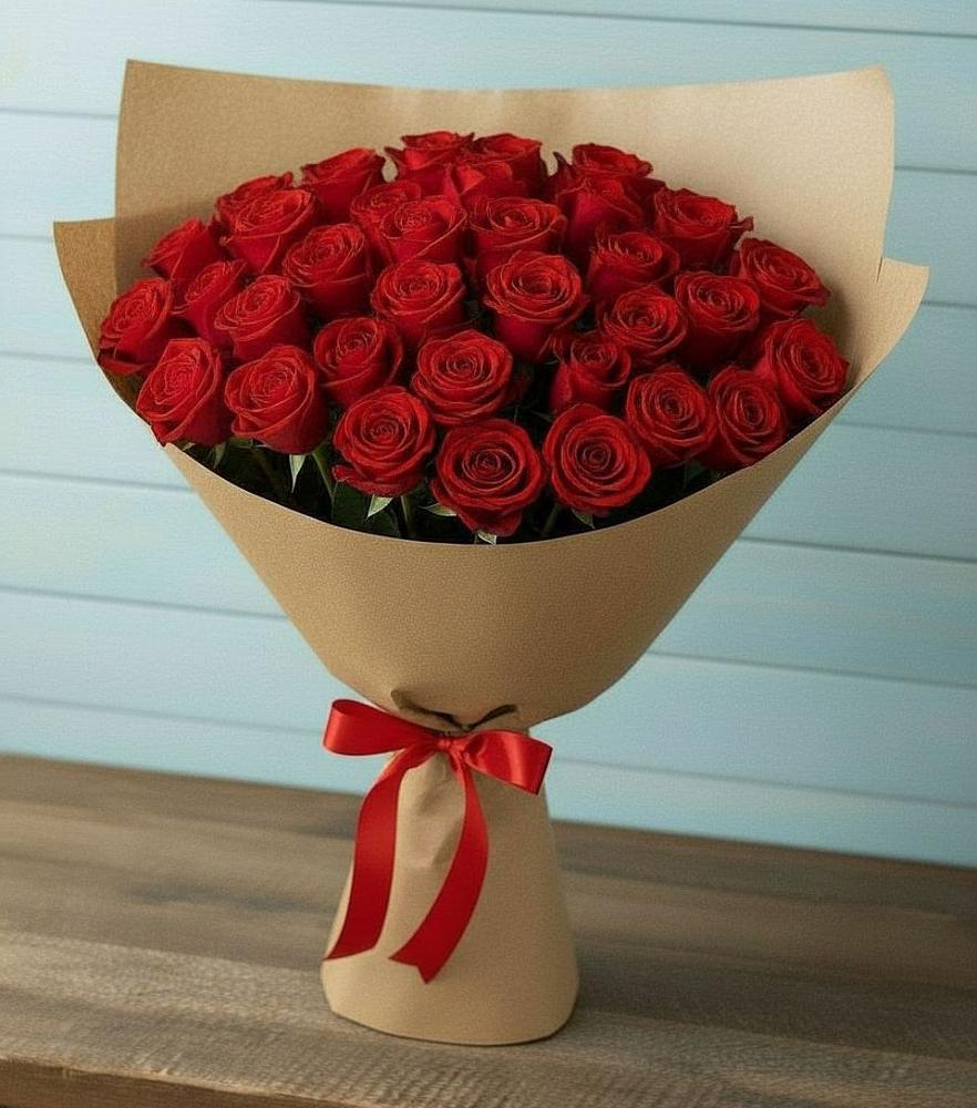 Букет Красные розы Милано в Смолино