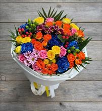 Букет цветов из:  Розы и Хризантемы в Смолино