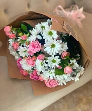Букет цветов из:  Розы и Хризантемы в Смолино