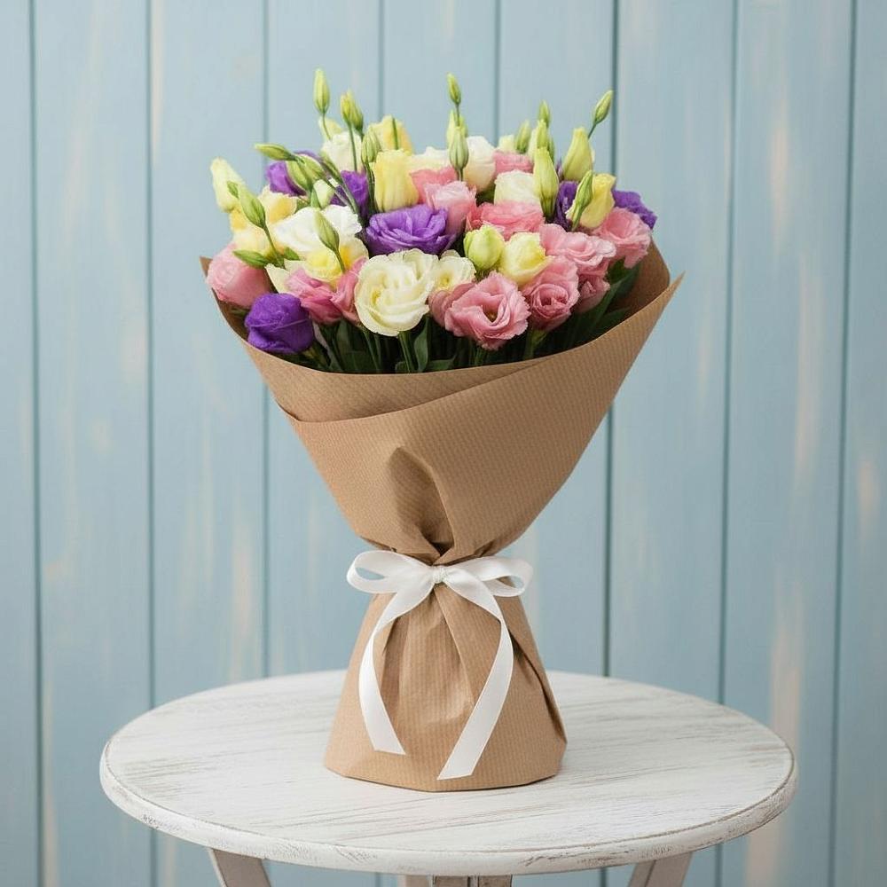 Букет цветов из: Лизиантусы в Смолино