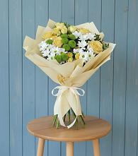 Букет цветов из:  Хризантемы и Розы в Смолино