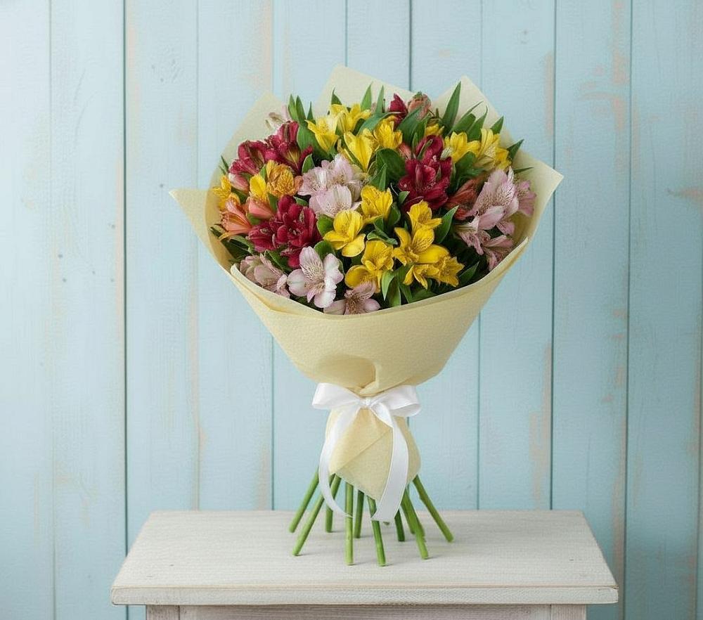 Букет цветов из: Альстромерии в Смолино