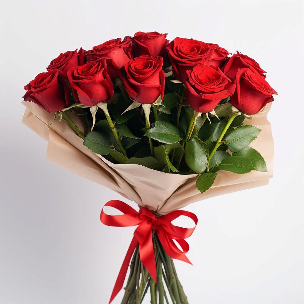 Букет 11 Красных роз Эдлесс Лав в Смолино