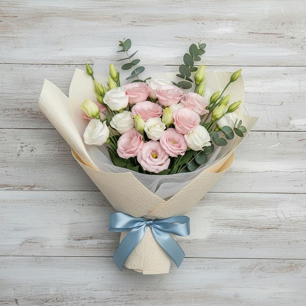 Букет цветов из: Лизиантусы в Смолино